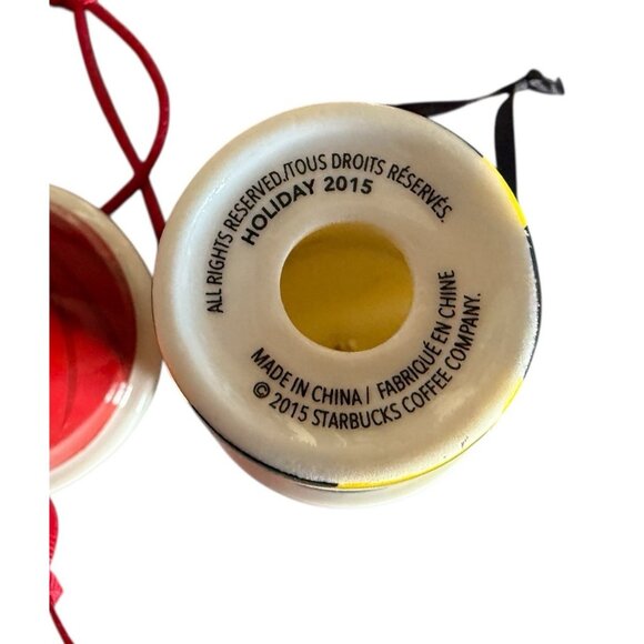 LOT of 5 Starbucks Christmas Coffee Cup Ornaments - Picture 8 of 8